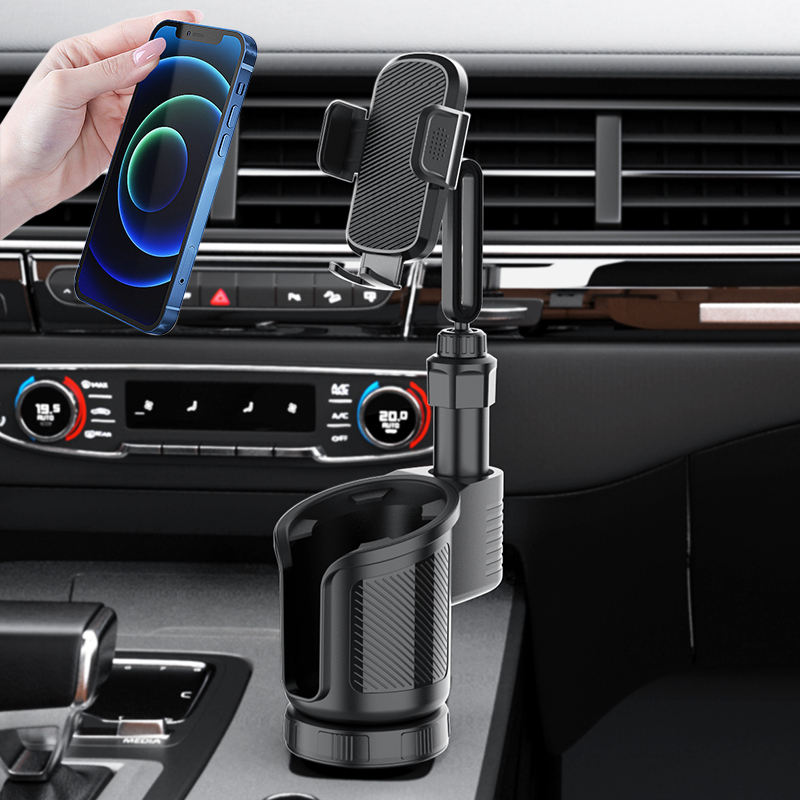 HX (Start Sky) 2301A-156CP-1 2-in-1 Car Cup Holder Phone Mount | 360 Rotation Universal Holder