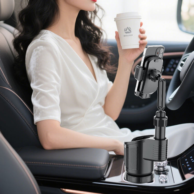HX (Start Sky) 2301a-156cp-1 Universal Car Cup Holder Phone Mount | Multi-functio<i></i>nal ABS Car Mount f